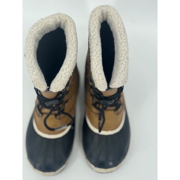 Sorel Yoot Pac Waterproof Winter Boots Tan Black Brown Youth 5 Women's 6 - Picture 12 of 12